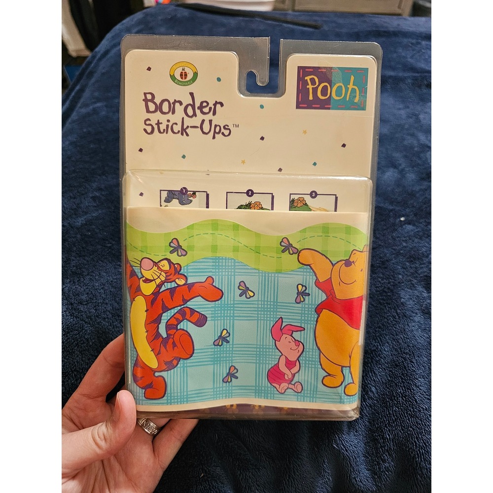 Vintage Disney Winnie the Pooh Wall Border Stick-Ups Priss Prints Tigger Eeyore